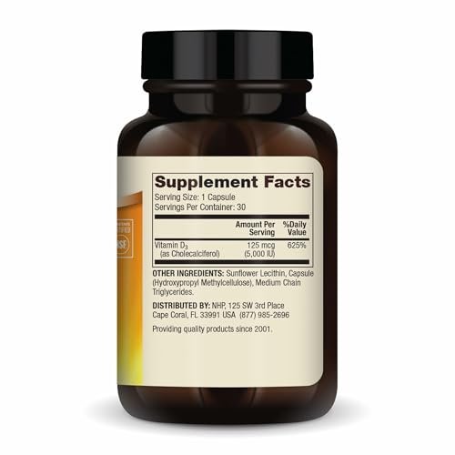 Dr. Mercola Liposomales Vitamin D3 – Unterstützt Herz-, Knochen- und Immungesundheit – 5.000 IE pro Portion – Non-GMO, Sojafrei & Glutenfrei – 30 Kapseln (30 Portionen)
