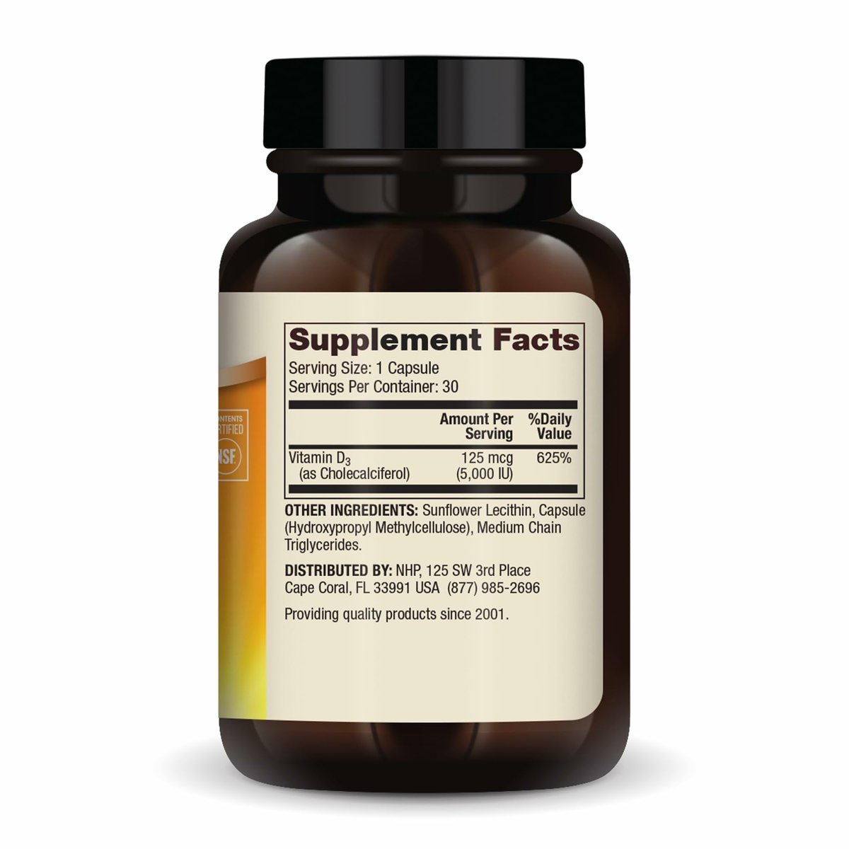 Dr. Mercola Liposomales Vitamin D3 – Unterstützt Herz-, Knochen- und Immungesundheit – 5.000 IE pro Portion – Non-GMO, Sojafrei & Glutenfrei – 30 Kapseln (30 Portionen)