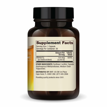 Dr. Mercola Liposomales Vitamin D3 – Unterstützt Herz-, Knochen- und Immungesundheit – 5.000 IE pro Portion – Non-GMO, Sojafrei & Glutenfrei – 30 Kapseln (30 Portionen)