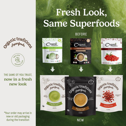 Organic Traditions Amla Pulver – Bio Amla aus indischer Stachelbeere, ganzheitliches Vitamin-C-Fruchtpulver für Smoothies, Säfte und Rezepte, Superfood, pflanzlich, nicht gentechnisch verändert, 200 g / 7 oz Beutel