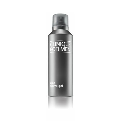 Clinique For Men Aloe Rasiergel | Für alle Hauttypen | Ölfreie Formel | Erweicht den Bart | Sanfte + gründliche Rasiercreme, 124 ml