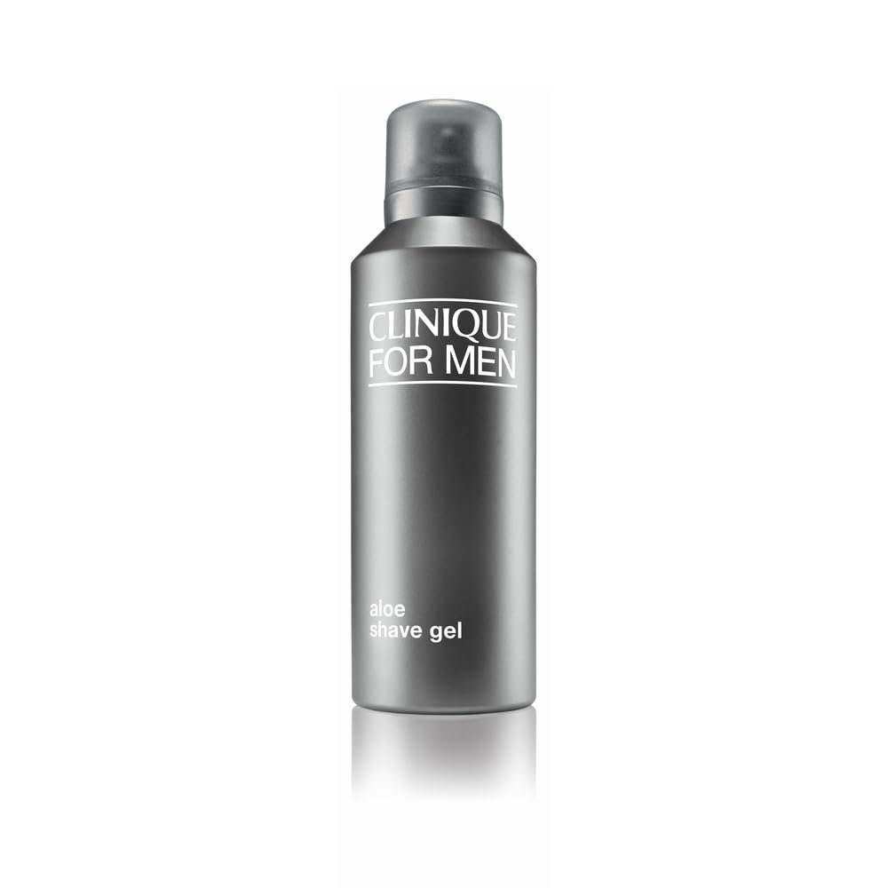 Clinique For Men Aloe Rasiergel | Für alle Hauttypen | Ölfreie Formel | Erweicht den Bart | Sanfte + gründliche Rasiercreme, 124 ml