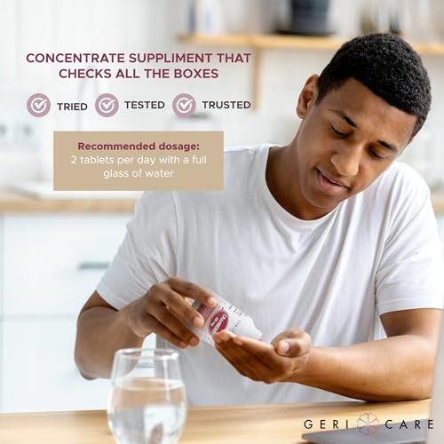 Hochdosiertes Cranberry-Präparat von GeriCare – 450 mg reine Cranberry-Tabletten für die Gesundheit der Harnwege – Natürliche UTI-Prävention für Männer & Frauen – GMO-, gluten- und milchfreies Cranberry-Konzentrat [100 Stück]