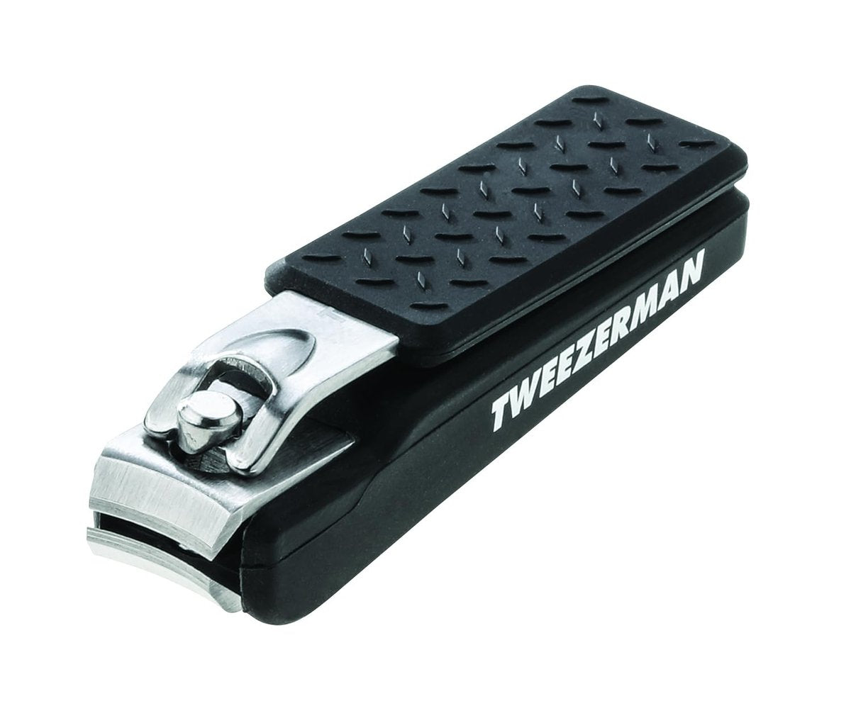 Tweezerman Precision Grip Fingernail Clipper – Schwarz, Edelstahl, Präziser Nagelknipser