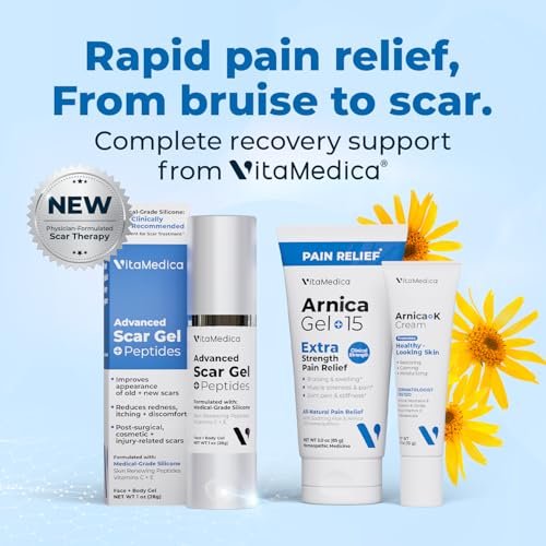 VitaMedica Arnica Montana 30X Schnell lösliche Arnika Tabletten für natürliche Unterstützung bei Schmerzen, Blutergüssen und Schwellungen - Homöopathisches Mittel für Verletzungen und Erholung nach Operationen - 150 Stück - 50 Portionen