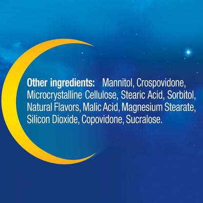 MidNite Back to Sleep Low Dose – 1,5 mg Melatonin Einschlafhilfe, Nicht gewohnheitsbildend, Pflanzliches Nahrungsergänzungsmittel für Erwachsene, Ohne Medikamente, Glutenfrei & Laktosefrei, Vegetarisch, Vegan, 30 Schmelztabletten, 2er Pack