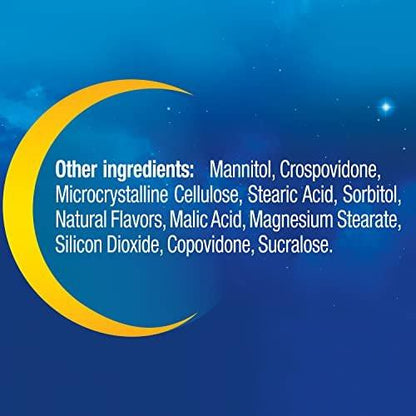 MidNite Back to Sleep 1,5 mg Melatonin Schlafhilfe – 30 Schmelztabletten, Nicht gewohnheitsbildend, Pflanzliches Nahrungsergänzungsmittel für Erwachsene