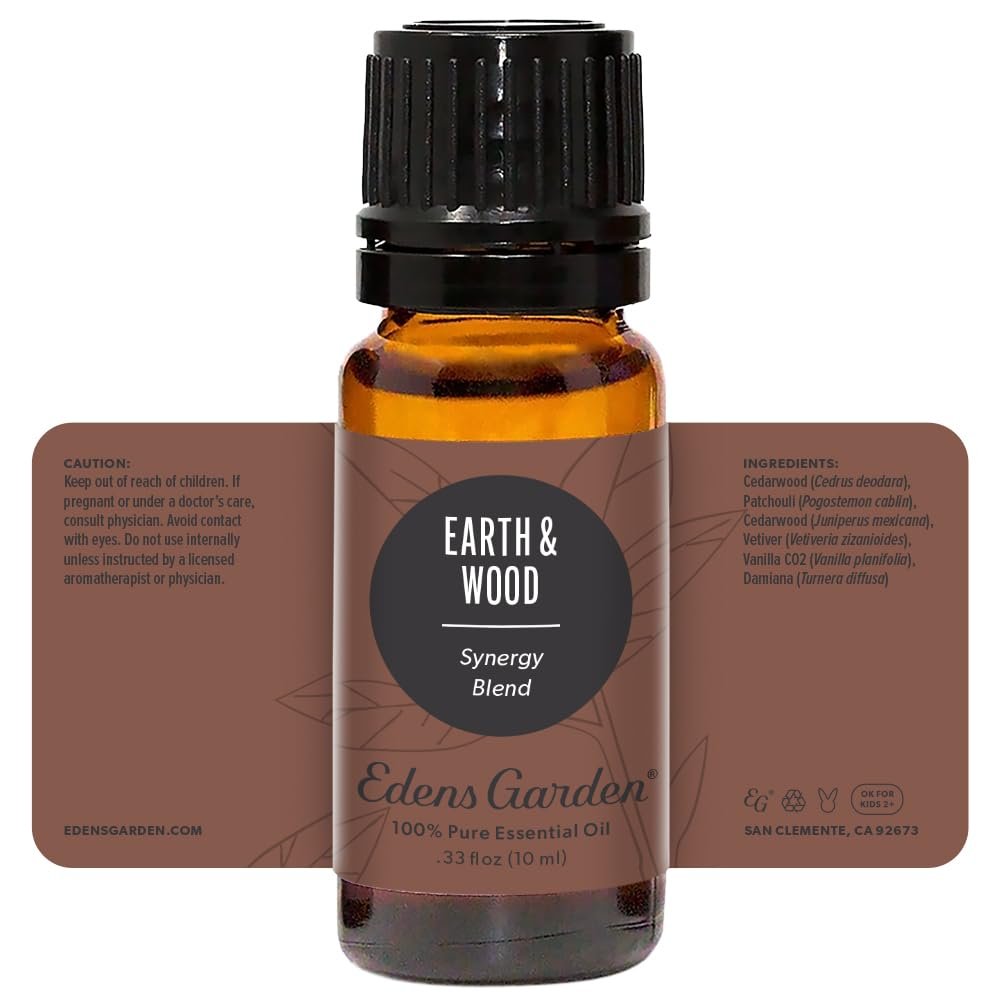 Edens Garden Earth & Wood ätherisches Öl Blend - 100% rein, unverdünnt, therapeutisch, 10 ml
