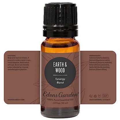 Edens Garden Earth & Wood ätherisches Öl Blend - 100% rein, unverdünnt, therapeutisch, 10 ml