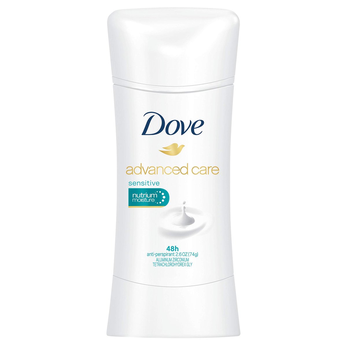 Dove Deodorant Anti-Transpirant Sensitive – 2er-Pack (2,6 Unzen) – Sanfter Schutz für empfindliche Haut