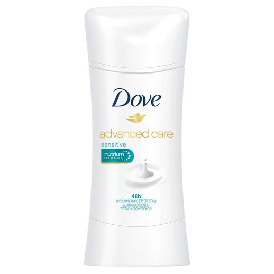 Dove Deodorant Anti-Transpirant Sensitive – 2er-Pack (2,6 Unzen) – Sanfter Schutz für empfindliche Haut