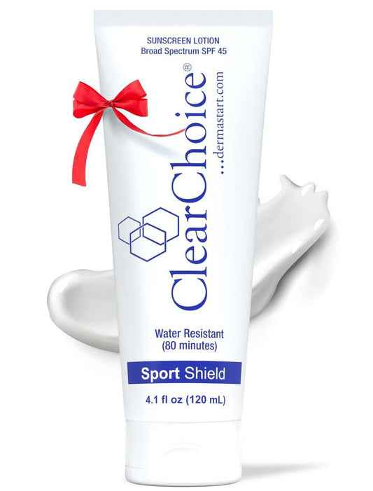Clear Choice Sonnencreme für das Gesicht SPF 45 – Ölfreier Sonnenschutz & leichte Feuchtigkeitspflege mit Zinkoxid, Riffsicher, Breitband, Wasserbeständig, Ohne weißen Schimmer, Dermatologen empfohlen, 118 ml