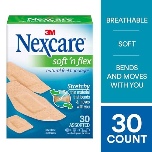 Nexcare Soft 'n Flex Wundverband, verschiedene Größen, 30 Stück