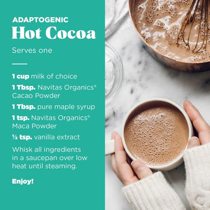 Navitas Organics Maca-Pulver – 100% Gelatinisierte Peruanische Maca für Adaptogen-Smoothies, Lattes, Backen & mehr – Energie & Balance – USDA Bio, Nicht-GVO, Vegan, Glutenfrei (115g Beutel, 23 Portionen)