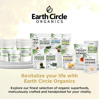 Earth Circle Organics Maca Pulver, Schwarz, 227 g (8 Unzen)