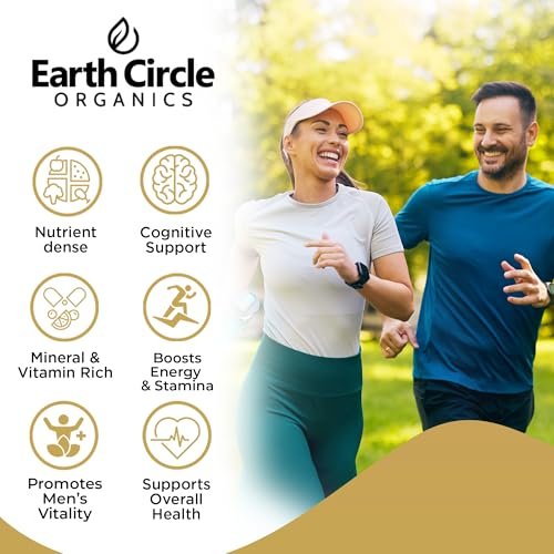 Earth Circle Organics Maca Pulver, Schwarz, 227 g (8 Unzen)