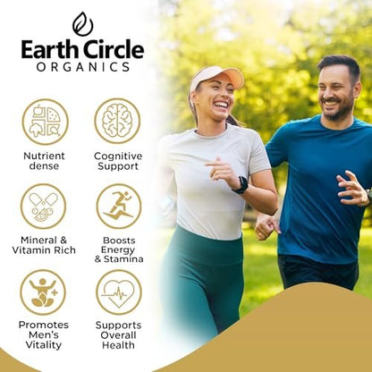 Earth Circle Organics Maca Pulver, Schwarz, 227 g (8 Unzen)