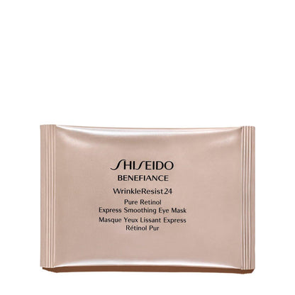 Shiseido Benefiance WrinkleResist24 – Pure Retinol Express Glättende Augenmaske – 12 Sets mit je zwei Augenmasken – Reduziert das Erscheinungsbild von Falten in 15 Minuten