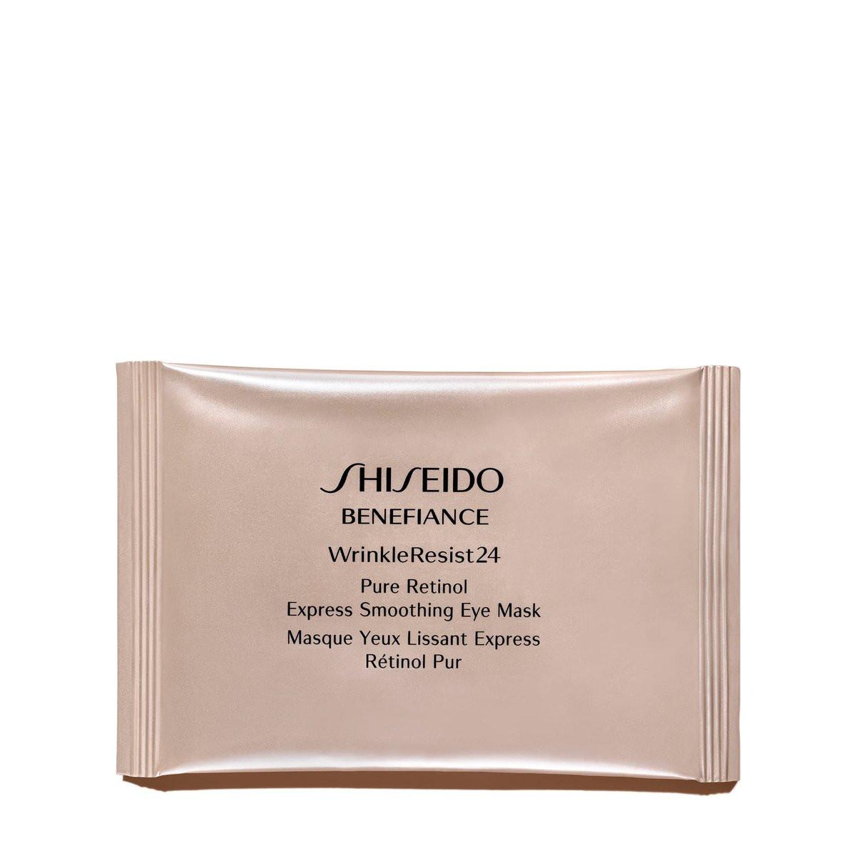 Shiseido Benefiance WrinkleResist24 – Pure Retinol Express Glättende Augenmaske – 12 Sets mit je zwei Augenmasken – Reduziert das Erscheinungsbild von Falten in 15 Minuten