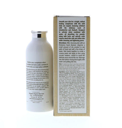 Eminence Strawberry Rhubarb Dermafoliant mit Milchsäure – Sanftes Peeling für strahlende Haut, 4,2 oz
