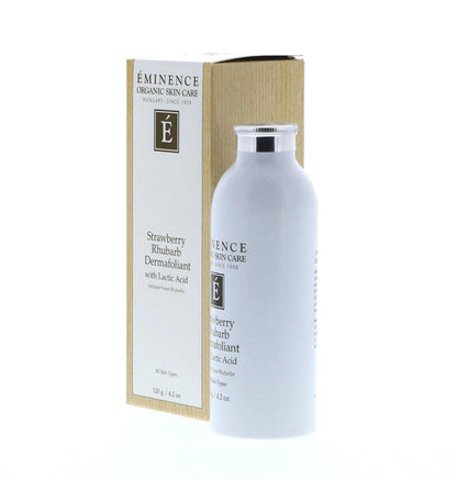 Eminence Strawberry Rhubarb Dermafoliant mit Milchsäure – Sanftes Peeling für strahlende Haut, 4,2 oz