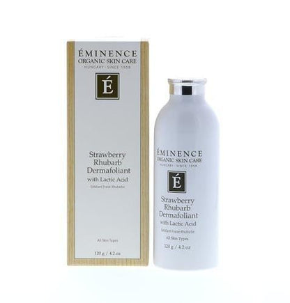 Eminence Strawberry Rhubarb Dermafoliant mit Milchsäure – Sanftes Peeling für strahlende Haut, 4,2 oz