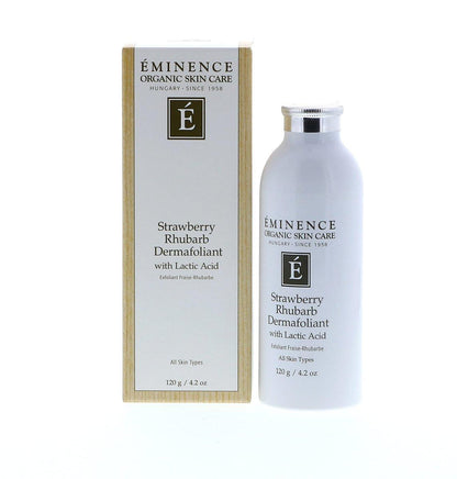 Eminence Strawberry Rhubarb Dermafoliant mit Milchsäure – Sanftes Peeling für strahlende Haut, 4,2 oz