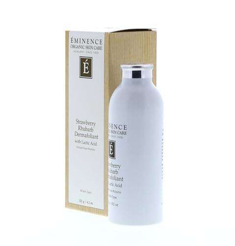 Eminence Strawberry Rhubarb Dermafoliant mit Milchsäure – Sanftes Peeling für strahlende Haut, 4,2 oz