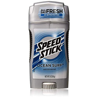 Speed Stick Solid Deodorant Ocean Surf 3 oz (3er Pack) – langanhaltender Frische-Deo für Männer und Frauen