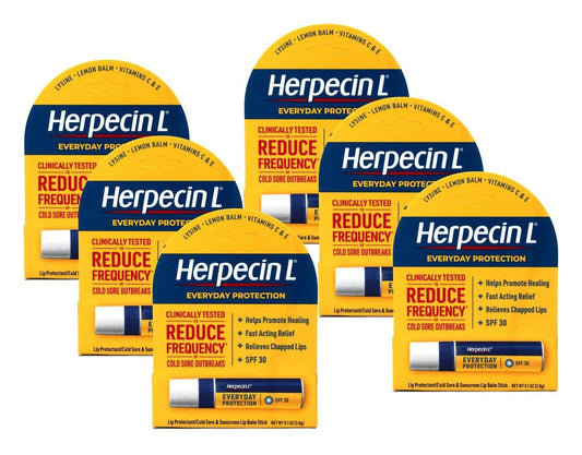 Herpecin L Lippenpflege mit Lichtschutzfaktor 30, 0,10 oz (6er-Pack)
