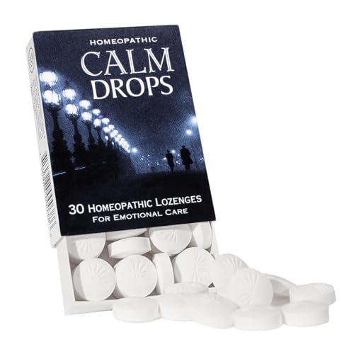 Historical Remedies Calm Drops Homöopathische Lutschtabletten (1 Pack) | Natürliche Unterstützung bei emotionalem Stress, vegan & glutenfrei, Bio-Vanillegeschmack zur Förderung von Entspannung und innerer Ruhe