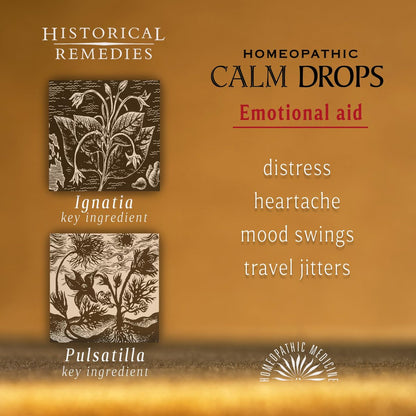 Historical Remedies Calm Drops Homöopathische Lutschtabletten (1 Pack) | Natürliche Unterstützung bei emotionalem Stress, vegan & glutenfrei, Bio-Vanillegeschmack zur Förderung von Entspannung und innerer Ruhe