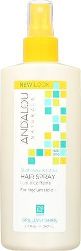 Andalou Naturals Haarspray mittlerer Halt Sonnenblume & Zitrus - 250 ml