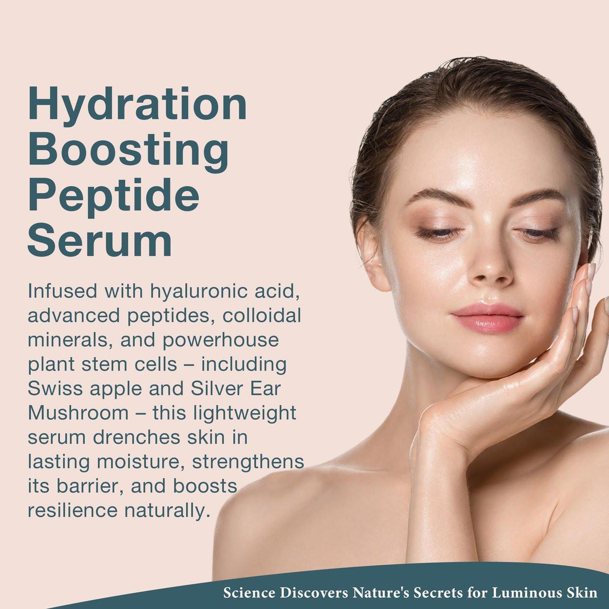 Lira Clinical BIO Hydra Infusion – Feuchtigkeitsspendendes Gesichtsserum mit Hyaluronsäure, Pflanzenstammzellen und Mineralien – Leichtes Gesichtsserum für glatte, erfrischte Haut – Reisegröße tägliche Hautpflege – 30 ml