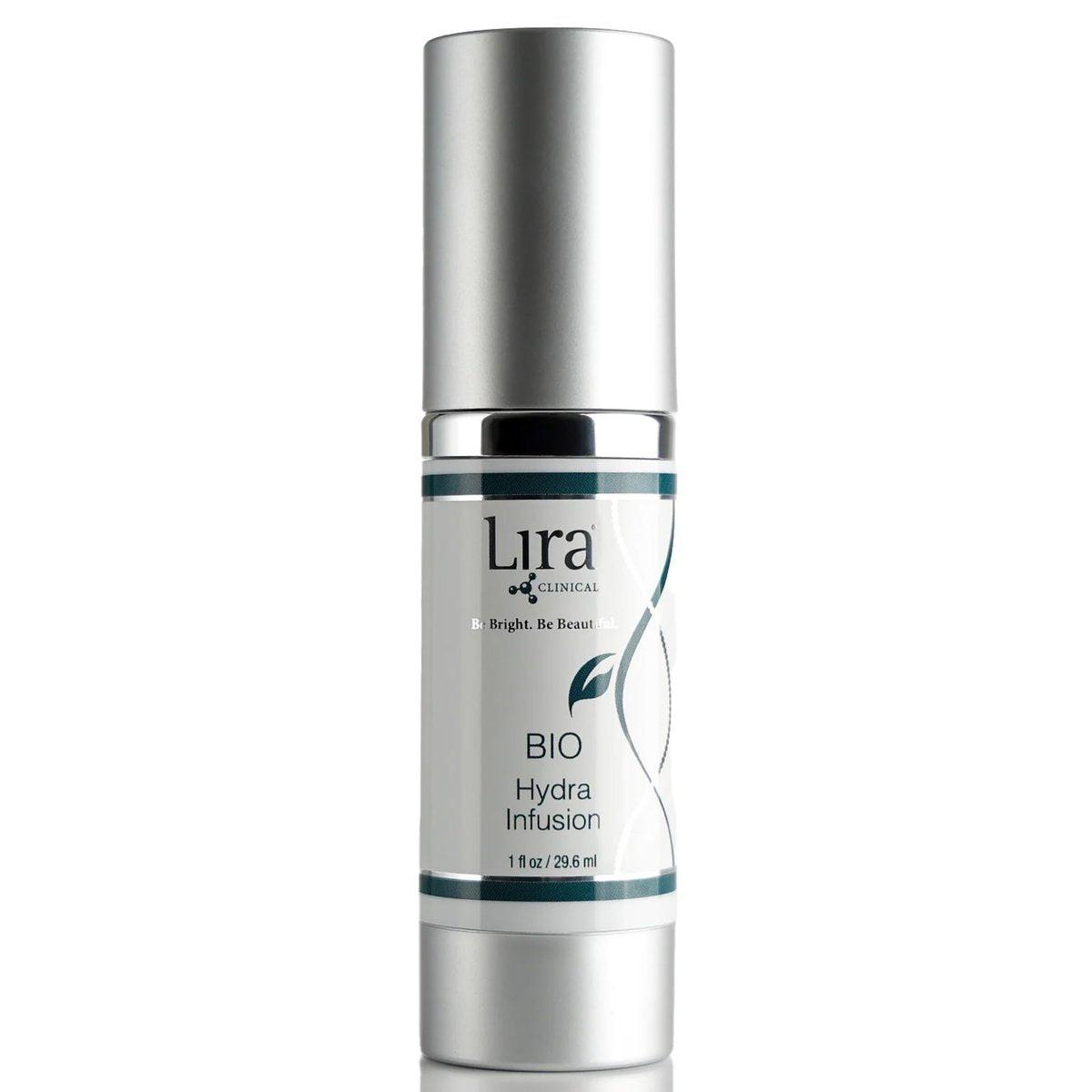 Lira Clinical BIO Hydra Infusion – Feuchtigkeitsspendendes Gesichtsserum mit Hyaluronsäure, Pflanzenstammzellen und Mineralien – Leichtes Gesichtsserum für glatte, erfrischte Haut – Reisegröße tägliche Hautpflege – 30 ml