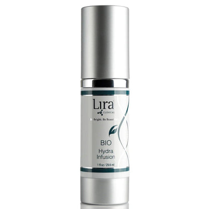 Lira Clinical BIO Hydra Infusion – Feuchtigkeitsspendendes Gesichtsserum mit Hyaluronsäure, Pflanzenstammzellen und Mineralien – Leichtes Gesichtsserum für glatte, erfrischte Haut – Reisegröße tägliche Hautpflege – 30 ml