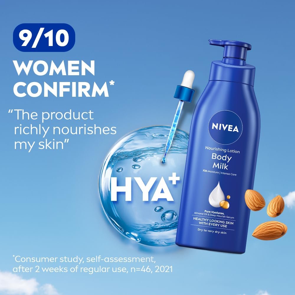 NIVEA Nourishing Body Milk Reichhaltige Pflege für sehr trockene Haut, 400 ml