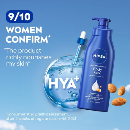 NIVEA Nourishing Body Milk Reichhaltige Pflege für sehr trockene Haut, 400 ml