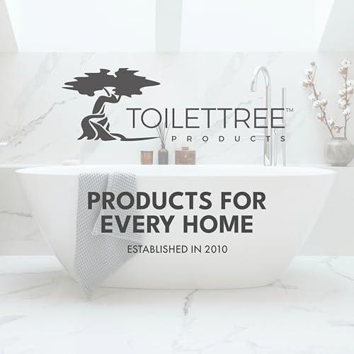 ToiletTree Products Original LED-Licht Foggierfreier Duschspiegel mit Abzieher – Silber, 21,6 x 16,5 cm