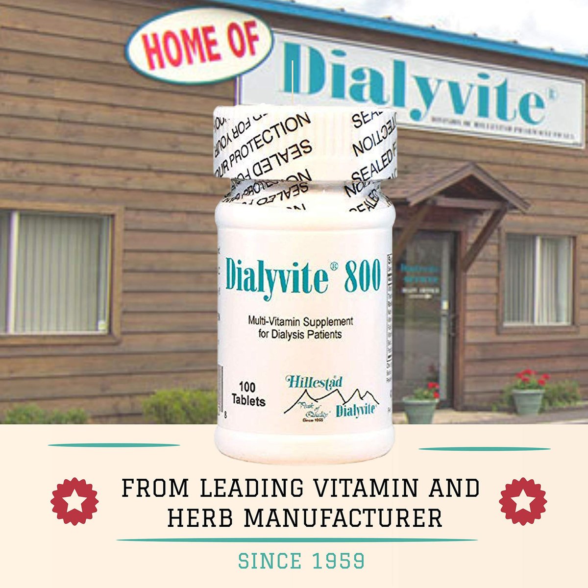 Dialyvite 800 Multivitamin-Präparat für Dialysepatienten – 100 Tabletten
