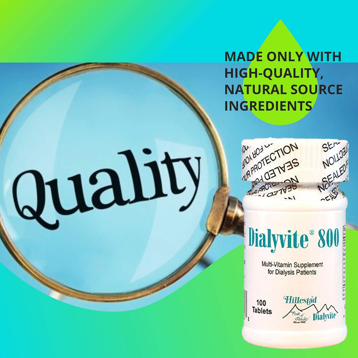 Dialyvite 800 Multivitamin-Präparat für Dialysepatienten – 100 Tabletten