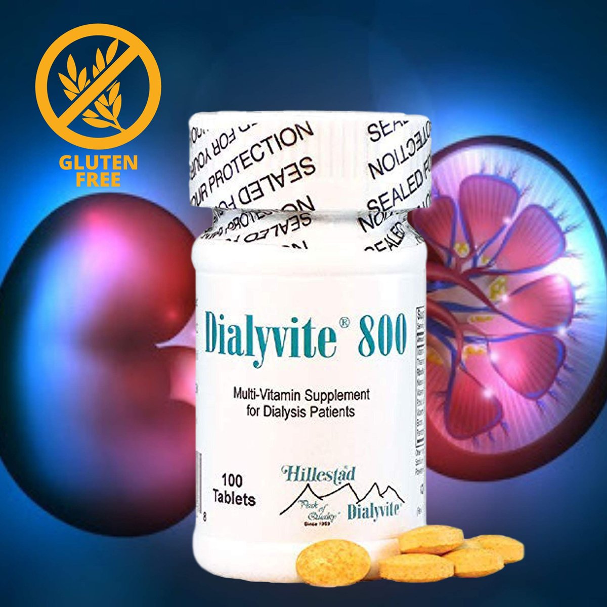 Dialyvite 800 Multivitamin-Präparat für Dialysepatienten – 100 Tabletten