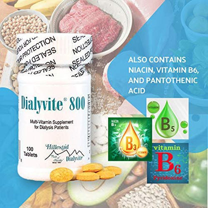 Dialyvite 800 Multivitamin-Präparat für Dialysepatienten – 100 Tabletten