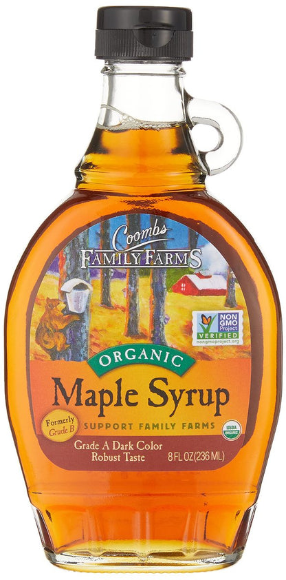 Coombs Family Farms Bio-Ahornsirup Grade B – 8 oz. Dunkler, intensiver Sirup