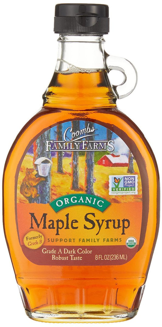 Coombs Family Farms Bio-Ahornsirup Grade B – 8 oz. Dunkler, intensiver Sirup