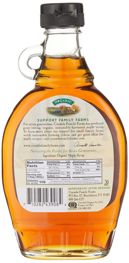 Coombs Family Farms Bio-Ahornsirup Grade B – 8 oz. Dunkler, intensiver Sirup