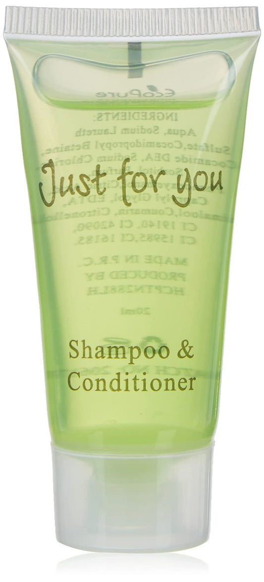 Hotel-Komplimentär Shampoo und Conditioner – 20 ml, Packung mit 100 Stück