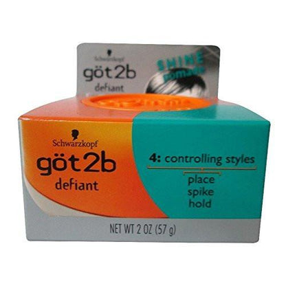 Göt2b Stackable Defiant Shine Pomade 2 Oz (3er Pack) – Starker Glanz und flexibler Halt