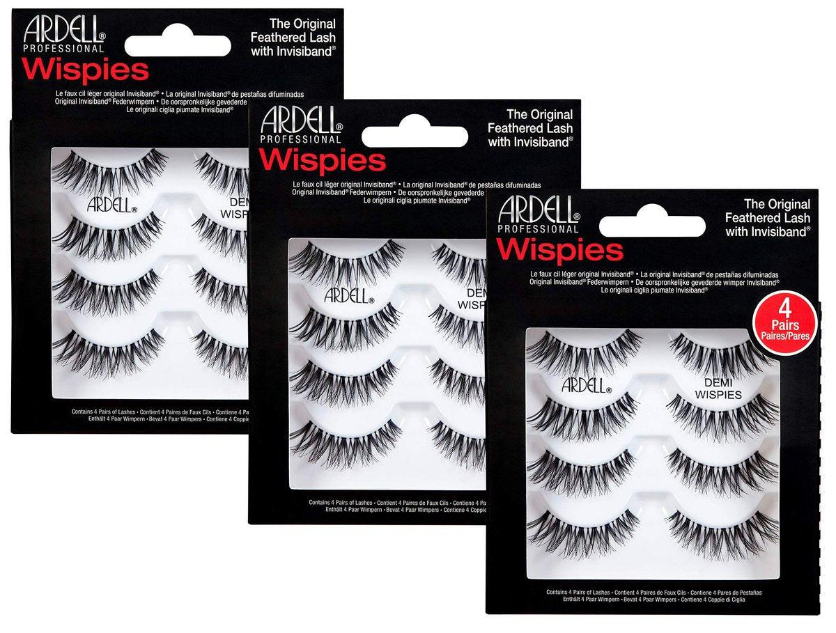 ARDELL Professional Natural Multipack - Demi Wispies Schwarz, 3er-Pack