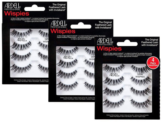 ARDELL Professional Natural Multipack - Demi Wispies Schwarz, 3er-Pack